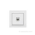 RJ45 LAN Socket Hanger Prise électrique CAT 5E